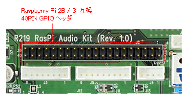 40PIN GPIOヘッダ